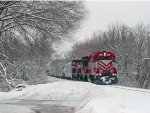 WSOR 3810 dashes through the snow